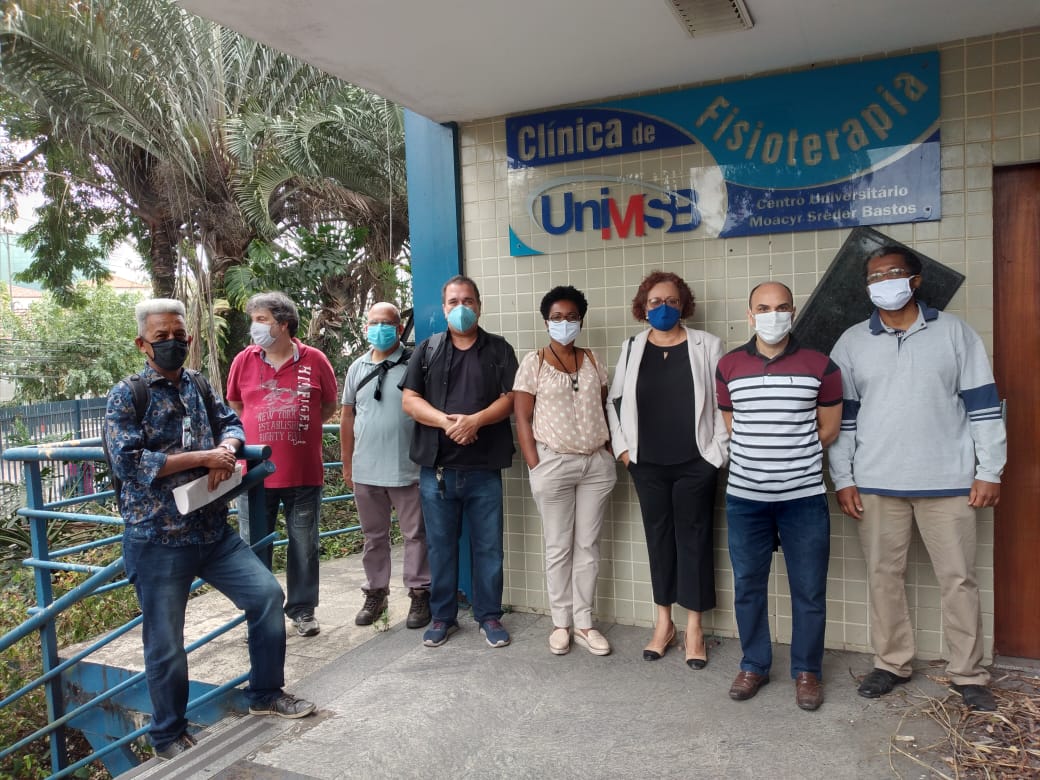 Equipe do IEEA e Reitoria da UEZO durante visita técnica .